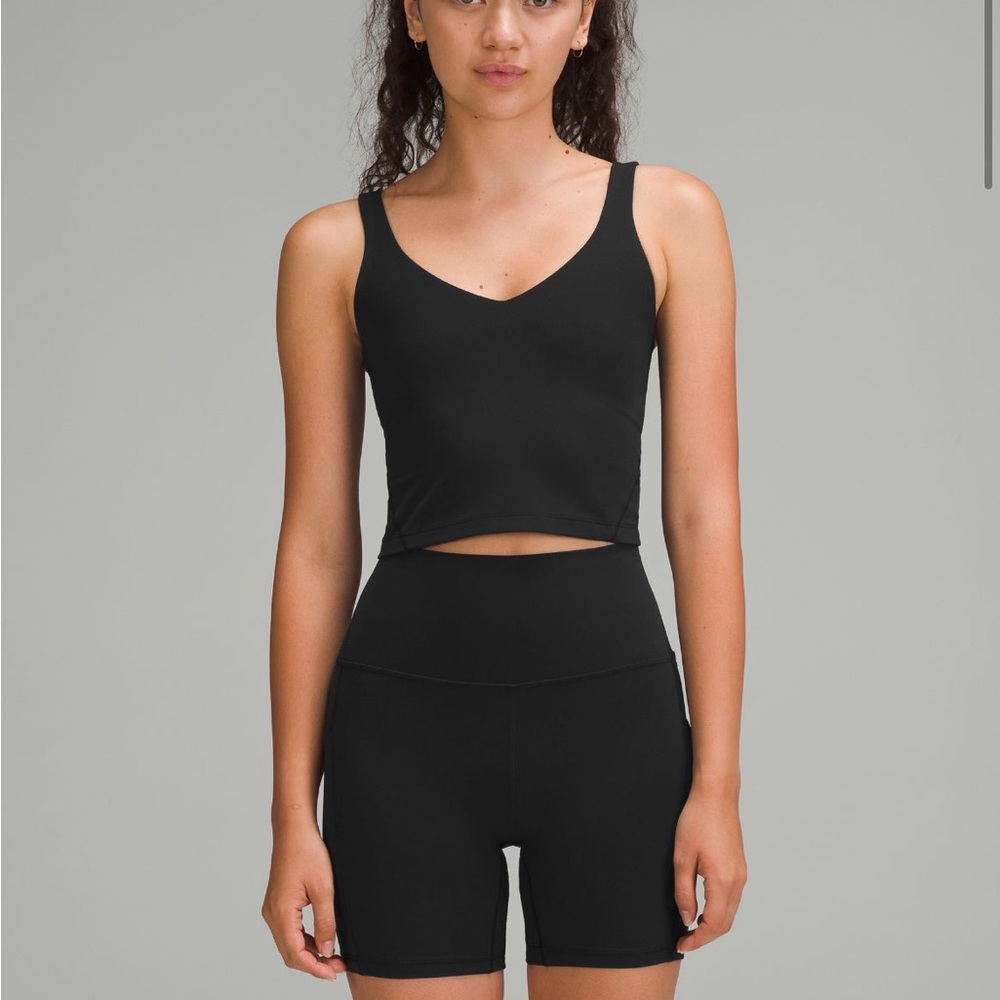Lululemon Black Align Cropped Tank Top